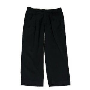 Tollegno 1900 Super 100’s Dark Gray Men’s Wool Trouser Straight Leg Pants 38